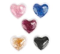 Ipetboom 5pezzi Patches Gel Riutilizzabili Per Maschere Rinfrescanti e Riscaldanti Design Glitterato Per Alleviare Gonfiore e Affaticamento Per e Ragazze