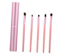 Ipetboom 5pezzi Pennelli per Ombretto Occhi in Nylon Eyeliner Portatile Manico in Diverse Forme e Dimensioni per Trucchi Professionali Colore Casuale