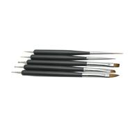 Ipetboom 5pezzi Pennelli per Unghie Doppia Punta Set per Nail Art e Manicure Stilo Sfera e Pennello in Nylon per Intaglio e Modellazione delle Unghie