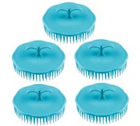 Ipetboom 5pezzi Spazzola per Shampoo Capelli Pettine Massaggiatore Capelluto Strumento Styling Capelli Bagno Doccia Resistente Pp Tpr Pulizia Profonda Radici Impasto Delicato Schiuma Rimovi