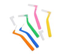 Ipetboom 5pezzi Spazzolini Interdentali Forma Per Tra Denti e Gengive Angolato Per Rimozione e Spazi Ristretti Accessorio Per Orale Per Portatori Apparecchi Ortodontici