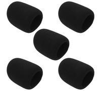 Ipetboom 5pezzi Spugna Antivento per Microfono Portatile Protezione in Spugna Fine per Ridurre Interferenze del Vento Adatta per Registrazione all Aperto Canto e Presentazioni