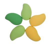 Ipetboom 5pezzi Spugnette Makeup Forma Di Mango Per Fondotinta Polvere Libera e Applicazione Facile e Comfortevole Per Tutti Tipi Di Colori Casuali