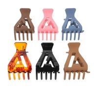 Ipetboom 6 fermagli per volumizzanti da donna, fermagli triangolari antiscivolo, strumenti per lo styling che sollevano le radici, graziosi accessori per pastello per code di cavallo ricce e dritte