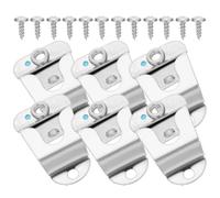 Ipetboom 6 Ganci in Acciaio Inox per Microfono a Mano Clip di Supporto per Radio Cb e Radioamatori Ganci per Montaggio Veicolare Set da 6 Pezzi per Uso Radio Mobile