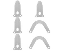 Ipetboom 6 pezzi Kit Pz Piastra Valvola Compressore Aria Metallo Resistente Fatica Termica per Testa Cilindro Base Valvole Reed U per Efficienza Elevata