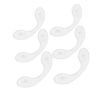 Ipetboom 6 Pezzi Naselli Per Occhiali Inserto Sul Ponte Nasale Ponte Nasale Sostituibile Sostituzione Dei Naselli Degli Occhiali Da Sole Gel Di Silice Transparent