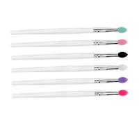 Ipetboom 6 Pezzi Pennelli per Il Trucco in Silicone Glitterato Set di Pennelli per Ombretti con Paillettes Grandi Morbidi E Confortevoli per Principianti