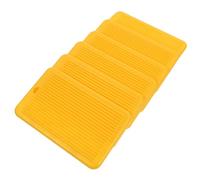 Ipetboom 6 Pezzi Strumenti per Pasta Garganelli in Plastica Abs Giallo, Tavola per Gnocchi Portatile Lavorazione Fine, per Cucina Domestica e Preparazione Pasta
