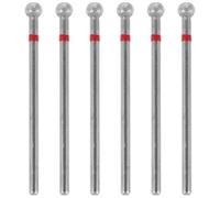 Ipetboom 6 punte per trapano per unghie: testa a sfera da 3/32'', punta per la pulizia delle cuticole, lima elettrica per unghie, accessorio per manicure in acrilico, lucidatura in gel,