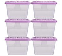 Ipetboom 6 Scatole Deumidificatrici Riutilizzabili in Plastica, Contenitori Compatti Assorbiumidità per Armadio e Guardaroba, Custodie Portatili Anti-umidità per Bagno e Cucina