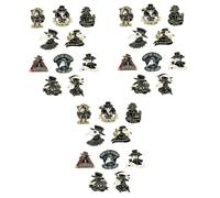 Ipetboom 60 Pezzi Spille Brooch in della Peste con Corvo Accessori Gotici per Design Resistente e Antigraffio Decorativo per Feste e