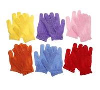 Ipetboom 6paia Guanti Scrub Esfolianti Per in Nylon Panni Per Rimuovere Cellule Morte Guanti Doccia Morbidi e Confortevoli