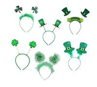 Ipetboom 6pezzi Cerchietti Decorativi Per San Patrizio Fasce Per Shamrock e Paillettes Per e Costumi Accessori Per Celebrazioni Irlandesi