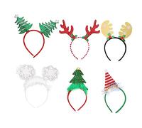 Ipetboom 6pezzi Fasce Per Capelli Natalizi Unique Decorazioni Per Capelli Per Ragazzo Ragazza Ragazza Natalizi