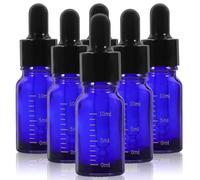 Ipetboom 6pezzi Fiale Contagocce Di Vetro Con Scala Adatte Per Conservare Oli Essenziali Aromaterapia Cosmetici Liquidi Campioni Ecc Per Viaggi e Trasporto Facile Per Contenere Essenze e