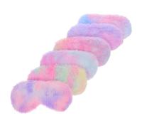 Ipetboom 6pezzi Maschera Occhi Per Dormire in Peluche Leggera e Compatibile Per Uomini e Donne Per Casa Viaggio e Hotel Blocca Efficacemente La Luce