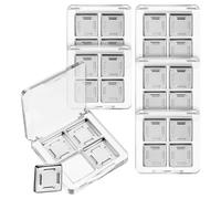 Ipetboom 6pezzi Palette Ombretti Vuota in Plastica Robusta Custodia Per Trucco Design Chiusura Ermetica Per Conservare Ombretti e Illuminanti Estetica Semplice Per Postazione Trucco