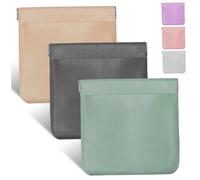 Ipetboom 6pezzi Sacchetti per Gioielli in Pelle Pu Dimensioni Diverse Ricchi Colori per Auricolari Cavi di Ricarica Gioielli e Perline Organizzatori da Viaggio Borsa