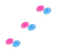 Ipetboom 6pezzi Spazzola Silicone Per Pulizia Viso Scrub e Massaggiatore Faciale Piccolo Blu Rosa Design Antiscivolo e Materiale Sicuro Per Tutti Tipi