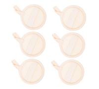 Ipetboom 6pezzi Spugne in Luffa per Viso e Corpo Scrubber Esfoliante Naturale Dischi Detergenti Multiuso per Ginocchia Viaggi Forma Resistente e Uso Semplice