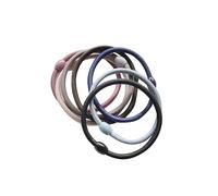 Ipetboom 7pezzi Elastici Per Fasce Colorate Per Ponytail Accessori Per Donne e Ragazze Nero Rosa Blu Caffè Blu Caffè Marrone Cameo
