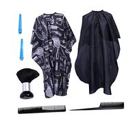 Ipetboom 7pezzi Professionale Per Taglio Con Cappa e Clip Per Parrucchiere Kit Completo Per Uso Professionale e Personale Spazzola Morbida e Resistente Ai Deterioramenti
