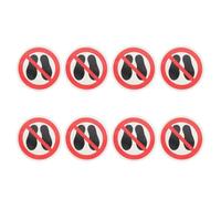 Ipetboom 8 Adesivi di Avvertimento Sicurezza Vietato Calpestare in Vinile Resistente per Uso Interno ed Esterno, Cartelli Segnaletici Antiscivolo per Ufficio, Scuole e Spazi Pubblici