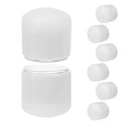 Ipetboom 8 Pezzi Cuscinetti Paracolpi Autoadesivi per Sedile Wc 8 Pezzi Bianchi, Tamponi Ammortizzatori per Copriwater e Bidet, Stabilizzatori Silenziosi per Bagno e Uso Domestico