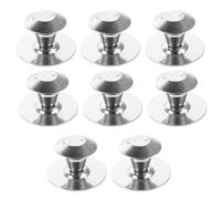 Ipetboom 8 Pezzi Pomelli Autoadesivi per Porte Maniglie Fisse senza Foratura per Armadi e Mobili da Cucina Design Europeo in Satinato Facili da Installare e Sicuri per Camerette e Cucine