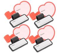 Ipetboom 8 pezzi Targhette Identificative per Stetoscopio Portanome Riutilizzabili Clip Resistente Etichette Doppia Faccia per Medici e Studenti Facili da Scrivere e Fissare