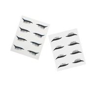 Ipetboom 8paia of Creative Eyelash and Eyeliner Stickers Reusable Beauty Makeup Supplies for Effortless Application for All Eye Shapes and Travel Use