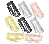 Ipetboom 8pezzi Fermagli Per Parrucche Metallo Clip Invisibili Per Extension e Parrucche Facili Da Applicare e Sicure Vari Colori Disponibili