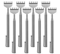 Ipetboom 8pezzi Grattaschiena Telescopico in Strumento Portatile Per Alleviare Prurito Massaggiatore Manico Per Tutto Corpo e Difficoltà Da Raggiungere