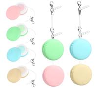 Ipetboom 8pezzi Kit Di Pulitori Per Schermo Macaron Salviette Per Pulizia Occhiali e Obiettivi Fotografici Compatte e Leggere Per Smartphone e Laptop Portachiavi Colorati