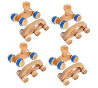 Ipetboom 8pezzi Massaggiatore Manuale Legno Portatile Per Muscoli Massaggio Ai Piedi e Rilassamento Strumento Per Fitness e Linfodrenaggio Facile Da Usare Viaggio e Palestra