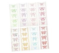 Ipetboom 8sets Adesivi Decorativi Cristallo Per Di Farfalle Acriliche Colorate Per Decorazioni Artistiche Su Telefono Libri e Accessori Per Unghie