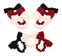 Ipetboom 9pezzi Elastici per Capelli Fiocco di Seta Nastro Corda Elastica Fascia Fiocco Piccoli Elastici Fermacoda di Cavallo Accessori per Capelli per Matrimoni Addii al Nubilato Halloween