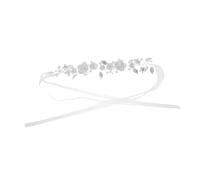 Ipetboom Accessori Capelli Sposa Handmade con Fiori in Argilla Bianca e Foglie in Lega Affidabile Decorazione Nuziale Elegante per Donne e Ragazze Adatta Acconciature Raccolte o Sciolte
