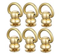 Ipetboom Accessori la Realizzazione di Borse 360° Girevoli in Ottone 6 Pezzi, Rivetti Metallici per Borsa Regolabili, Ferramenta la Riparazione di Cinturini, per Artigiani e Creatori di Borse