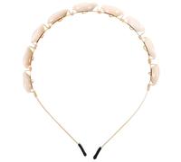 Ipetboom Accessori per con la fascia conchiglia gruppo musicale fasce di paillettes per ragazze blu copricapo della sposa fasce impreziosite per le donne ferro da stiro D'oro