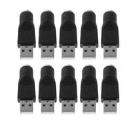 Ipetboom Adattatore USB Femmina-maschio Ps/2 Convertitore per Tastiera e Mouse 10 Pezzi, Kit Compatto Plug And Play per PC Desktop, Laptop e Notebook, Trasmissione Dati Stabile