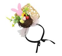 Ipetboom Adorabile Fascia Per A Forma Di Nido Di Coniglietto Pasquale Fascia Per Con Uova Di Pasqua Per Il Carnevale Delle Donne