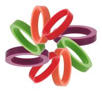 Ipetboom Anelli Guida per Spessore Mattarello in Silicone Alimentare 8 Pezzi Multicolore, Distanziatori per Impasto Pizza e Gnocchi, Accessori Cucina per Cottura Uniforme e Principianti