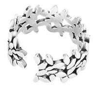 Ipetboom Anello Di Foglie Di Oliva Lascia Gli Anelli Per Le Donne Lascia Anelli Anello Da Dito Per Ragazze Anelli Aperti Anelli Di Metallo Per Le Donne Anello Di Dito Rame Argento