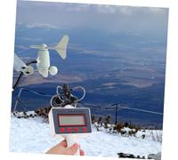 Ipetboom Anemometro Portatile Handheld con Display LCD Misuratore Vento Compatto e Leggero per Monitoraggio Aria Uso Agricolo Forestale e Didattico Outdoor