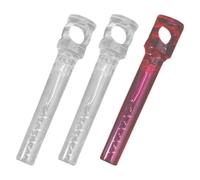 Ipetboom Apribottiglie Cavatappi a Leva 3 Pezzi Apriscatole Portatile Compatto in Plastica Trasparente e Rossa Utensile da Bar Versatile per Vino e Viaggio