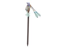 Ipetboom Bastoncino Per Capelli in Legno Forcina Pendente e Fiori Stile Retrò Adatto Per Matrimoni Vita Quotidiana e Cosplay