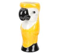 Ipetboom Bicchiere da Cocktail Comodo da Corpo a Forma di Pappagallo in Porcellana Giallo per Feste Hawaiane e Party Creativi