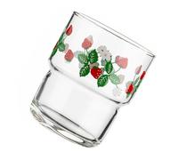Ipetboom Bicchiere in Vetro con Fragola Tazza da Bere Creativa e Resistente e Ufficio Idea Regalo Originale